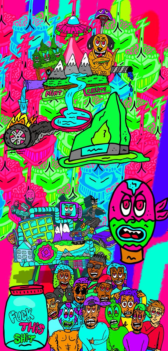 TRIPPY ART 🎨🎨🎨! REASONABLE OFFERS ACCEPTED crypto.com/nft/profile/gi… #streetart #artist #nftart #colors #nftcommunity #colorful  #crofam #artcollector #artgallery #nftcollector #rarible #ethereum #nonfungible #digitalasset