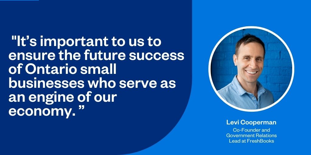 (2/3) FreshBooks has written to the major party leaders in Ontario with the survey results to encourage them to develop policies that help small business owners thrive and grow.