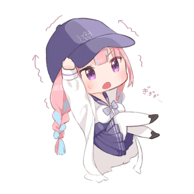 陰キャップが接着剤でついてるので全然脱げない湊あくあちゃんです。

#あくあーと #湊あくあ 
