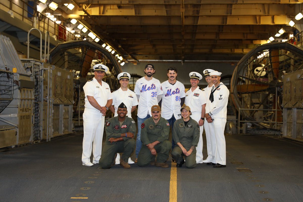 Amazin' Mets Foundation (@amazinmetsfdn) on Twitter photo In honor of #FleetWeek, pitchers <a href="/StephenNogosek/">Stephen Nogosek</a> & @ColinHolderman visited the USS Bataan, a landing helicopter dock-class ship at Pier 88. The players received a private tour and met members who serve on board. They also handed out <a href="/Mets/">New York Mets</a> 60th Anniversary branded challenge coins. In honor of #FleetWeek, pitchers <a href="/StephenNogosek/">Stephen Nogosek</a> & @ColinHolderman visited the USS Bataan, a landing helicopter dock-class ship at Pier 88. The players received a private tour and met members who serve on board. They also handed out <a href="/Mets/">New York Mets</a> 60th Anniversary branded challenge coins.