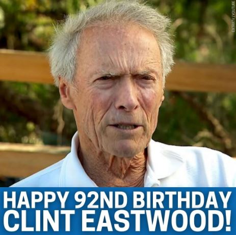 \"GO AHEAD, MAKE MY DAY\" Join us in wishing a happy 92nd birthday to actor and director Clint Eastwood! 