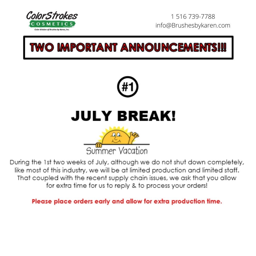 ColorstrokesMU's tweet image. IMPORTANT INFORMATION ABOUT SUMMER SHIPPING. PLEASE TAKE A MINUTE OUT TO READ!