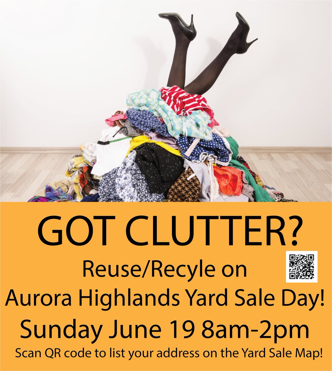 AuroraHighlands's tweet photo. Don't forget to mark your calendars for the annual Aurora Highlands Father's Day community sale on SUNDAY, JUNE 19  from 8am-2pm!
Sign up to get your address on the yard sale map! Maps will be distributed two days prior to the sale.
https://t.co/R9ugUriPLD https://t.co/GzKYa8gYi7
