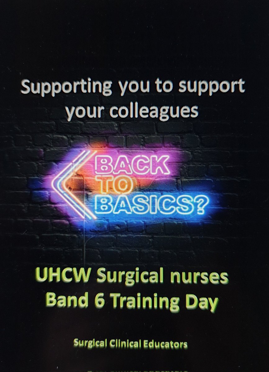 Did you know… <a href="/SurgeryUhcw/">UHCW_Surgery</a> hold “Back to Basics” development sessions to educate and support staff to support others! Great opportunity for learning 👏🏼📚 <a href="/Nik_Lewin/">Nikki Lewin</a> <a href="/rreece75/">Rachel Reece</a>