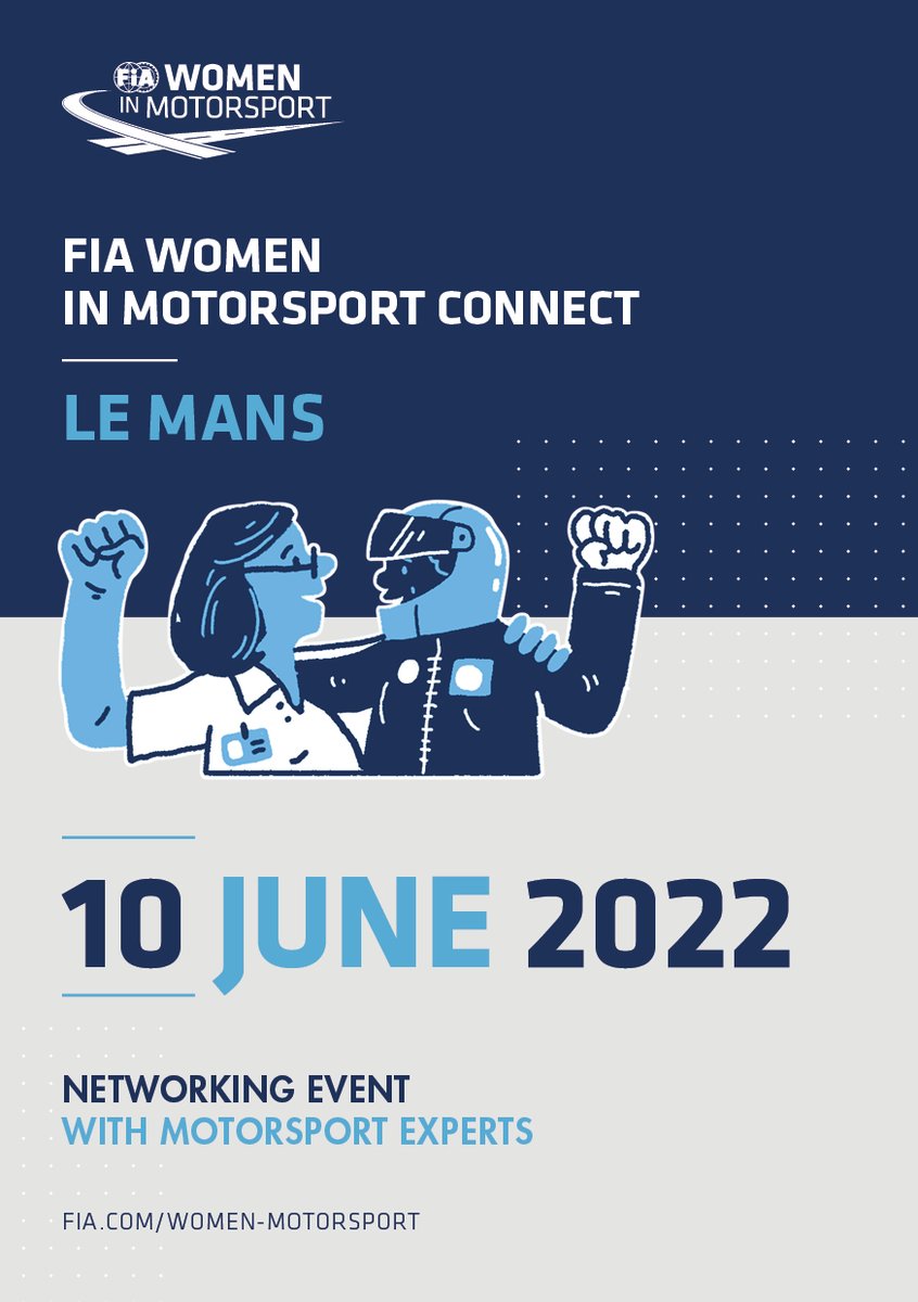 The FIA Women in Motorsport Team is organizing a networking event at the famous 24hours of Le Mans 👥

All the women working in the different teams are welcomed, on June 10th from 9 to 10:30 a.m. at the Garden 24 📅
#womeninmotorsport #networking #connect #24hlemans #wec