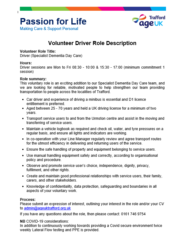 Age UK Trafford (@ageuktrafford) on Twitter photo ‼️ Volunteer driver opportunity with us. Love driving, enjoy meeting people, and want to give back? This could be for you. Call us on 0161 746 9754 for more information, or come to our coffee morning 10am-12pm on Monday 6th June #VolunteersWeek <a href="/TraffordCouncil/">Trafford Council</a> <a href="/ThriveTrafford/">Thrive Trafford</a> ‼️ Volunteer driver opportunity with us. Love driving, enjoy meeting people, and want to give back? This could be for you. Call us on 0161 746 9754 for more information, or come to our coffee morning 10am-12pm on Monday 6th June #VolunteersWeek <a href="/TraffordCouncil/">Trafford Council</a> <a href="/ThriveTrafford/">Thrive Trafford</a>
