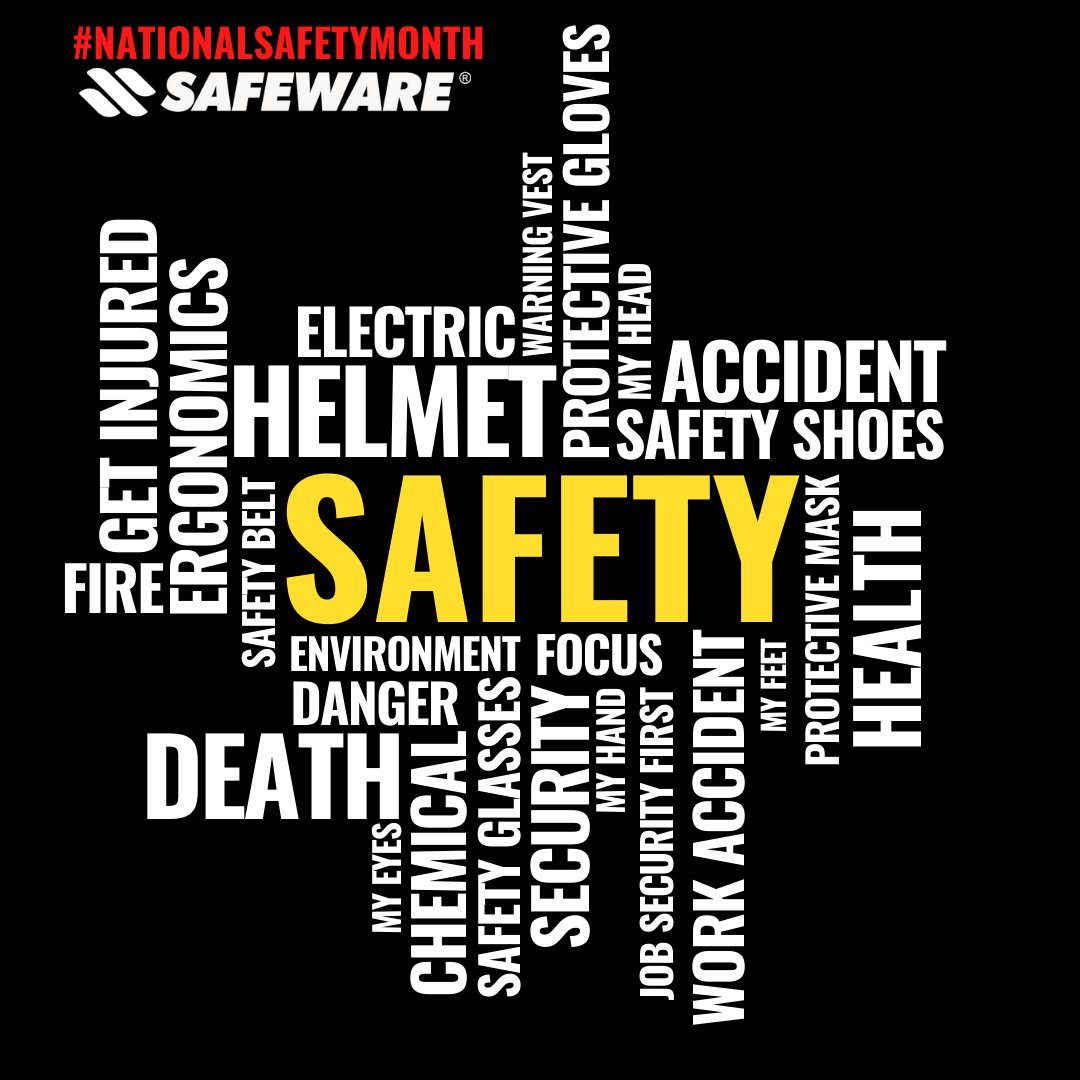 National Safety Month is upon us once again! We’ve highlighted 4 topics this year to focus on. 

- Emergency Preparedness
- Fall Protection
- Gas Detection
- Heat Stress

Join us tomorrow for Week 1: Emergency Preparedness 

#SafewareInc #NationalSafetyMonth #PublicSafety