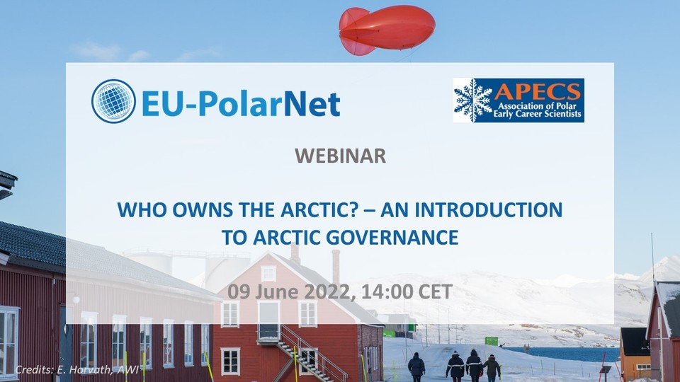 Next week 📅 Thursday, June 9, 2022, 14:00 CET @EUPolarNet and #APECS webinar 'Who owns the #Arctic? – an Introduction to Arctic Governance' 👉More information: eu-polarnet.eu/webinar-who-ow… Register here: awi.webex.com/awi-en/j.php?R… @EUPolarCluster @AWI_Media @Polar_Research