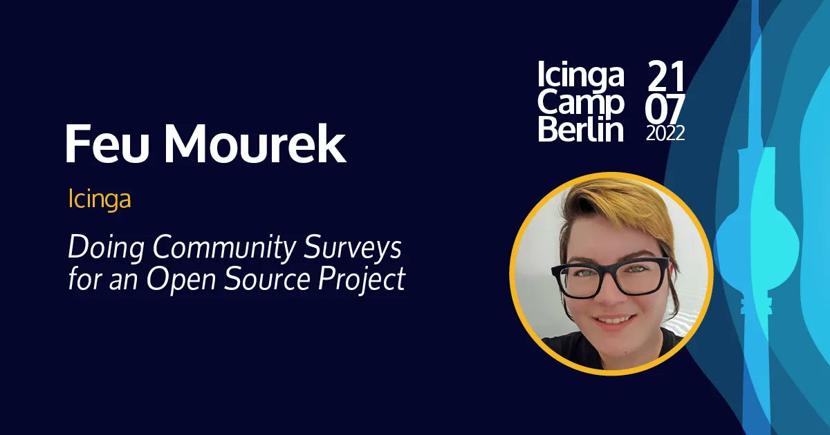 icinga's tweet photo. Today’s Speaker Spotlight is on: Icinga’s #Developmer Advocate Feu Mourek! With their talk, they’ll be sharing some of the lessons that #Icinga learned from doing surveys.
Learn how to ask questions the right way by getting your ticket for #IcingaCamp: https://t.co/PCO8yP6AtH https://t.co/tEbon5bTLe