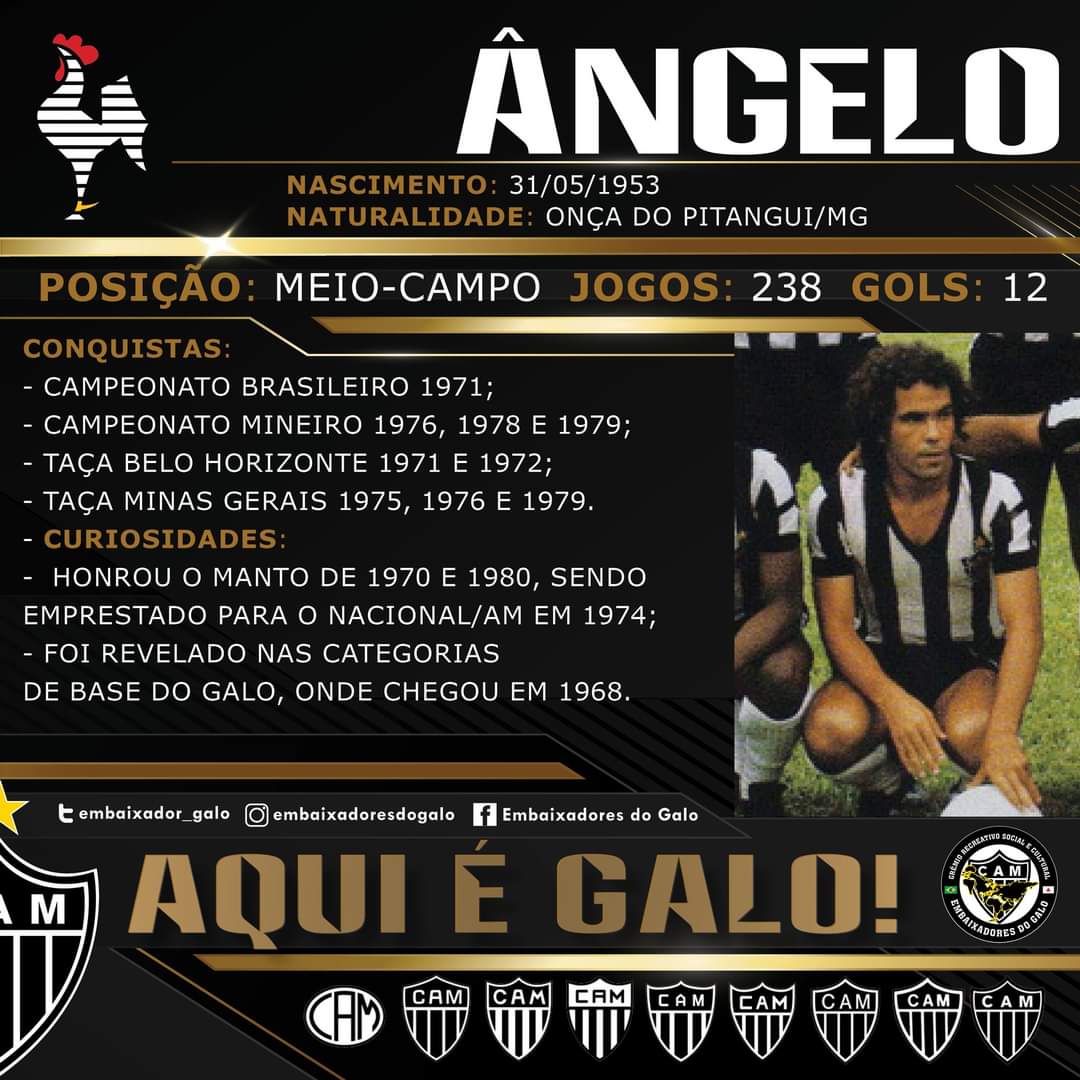 Embaixador_Galo's tweet photo. No dia 31 de maio de 1953, nasceu, que atuou por quase uma década com a camisa alvinegra, entre 1970 e 1980. Conquistou diversos títulos com o Manto sagrado.
O ex meio-campista do Atlético faleceu em 2007, devido a
um ataque cardíaco.
ObriGalo por ter honrado o Manto!
Aqui é GALO https://t.co/f4JvLkdbPJ