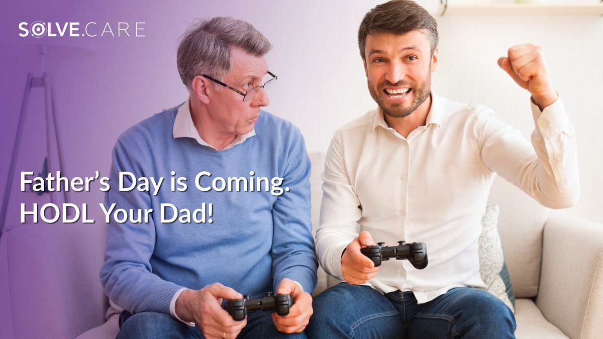 HODL Your Dad! 
Get #healthcare gifts for Father's Day this year on Care.Marketplace, the first crypto-enabled healthcare marketplace. 
Show you love your dad at least half as much as you love your #crypto! 
solve.care/caremarketplac…

$solve #blockchain #solvecare
