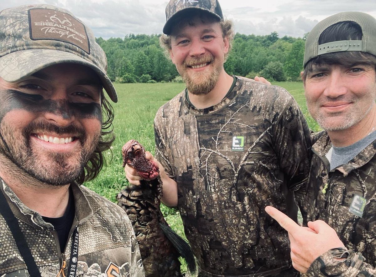 Got to share the turkey woods for a few days last week in Pennsy with the home team! Heck of a dang hunt we burned powder, punched tags, had a head net interference, ate ice cream & laughed non stop! What turkey hunting is all about. Appreciate you boys proud to call you friends!