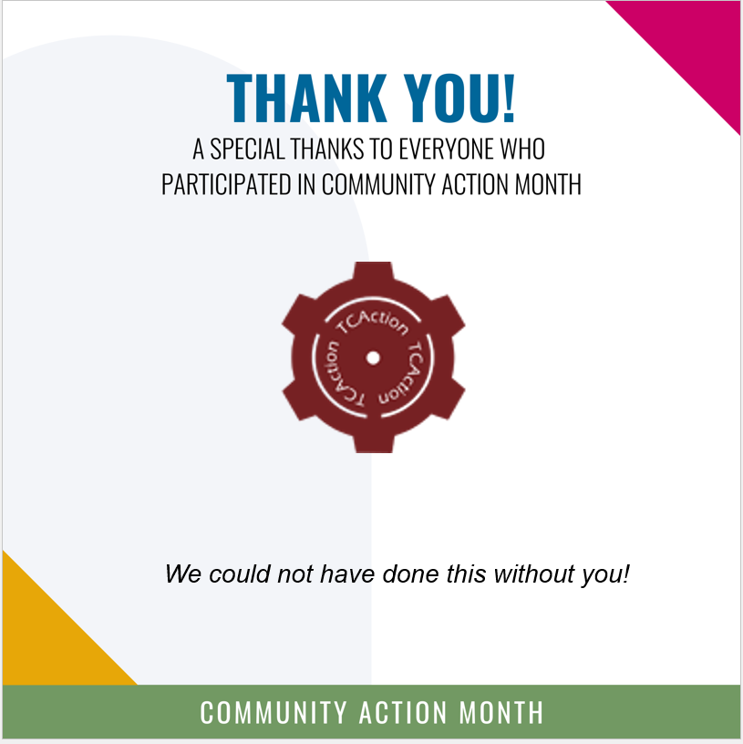 TompComAction's tweet photo. #CommunityActionMonth #Celebrate #CommunityActionWorks #ThankYou #TCAction #Team https://t.co/mazg0cCPZ1