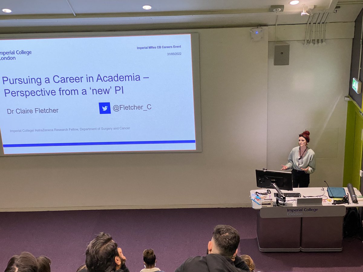 jimiflanUK's tweet photo. #MResCB careers symposium kicked off by @Fletcher_C a “new PI” in Division of Cancer https://t.co/BuIk8oMnfh
