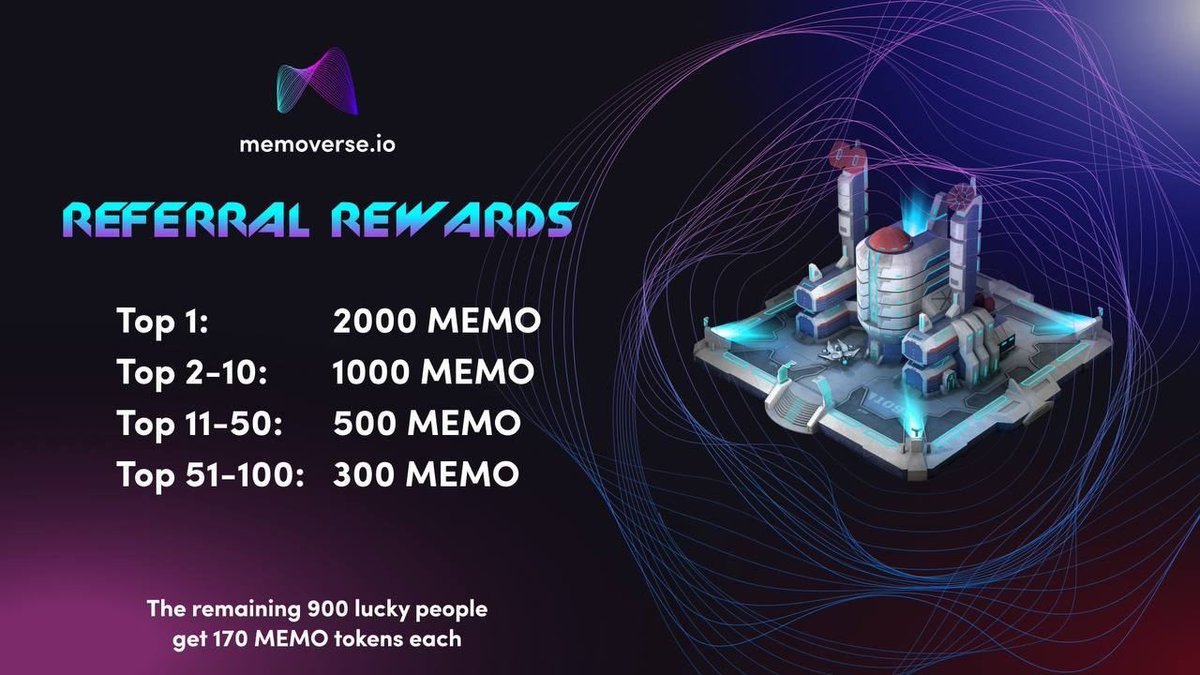 💵Memoverse Airdrop is live!

Participate in our Airdrop and earn 170 MEMO (~$6 on avg) tokens for doing tasks.

Airdrop:
t.me/MemoverseAirdr…

Airdrop rewards will be distributed to your wallet address After IDO and 1000 lucky random participants will be rewarded.