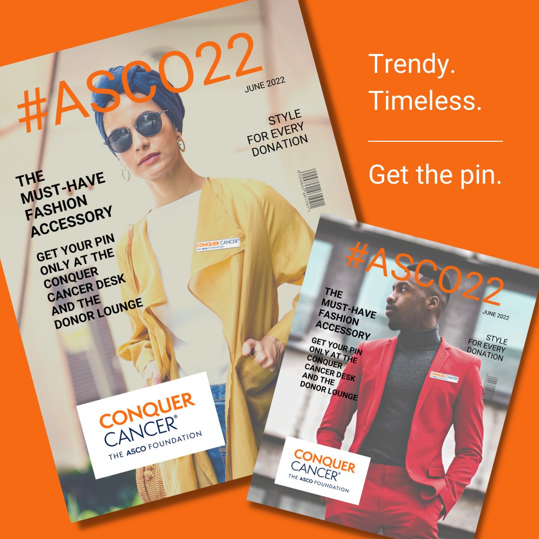 <a href="/KoontzOncology/">Susannah Koontz, PharmD, BCOP 🎗</a> @NarjustDumaMD <a href="/ASCO/">ASCO</a> <a href="/DrSGraff/">Stephanie Graff, MD, FACP, FASCO</a> @drdonsdizon <a href="/AnaVManana/">Ana I. Velázquez Mañana, MD, MSc, FASCO</a> <a href="/NazliDizman/">Nazli Dizman</a> <a href="/GlopesMd/">gilberto lopes</a> <a href="/COlazagasti/">Coral Olazagasti, MD</a> <a href="/ASCOPres/">Eric J. Small, MD, FASCO</a> <a href="/AmandaBinDC/">Amanda Narod</a> <a href="/ASCOPost/">The ASCO Post</a> AM Tip: Stop by the Donor Lounge or Conquer Cancer Desk at #ASCO22 for this gorgeous pin!