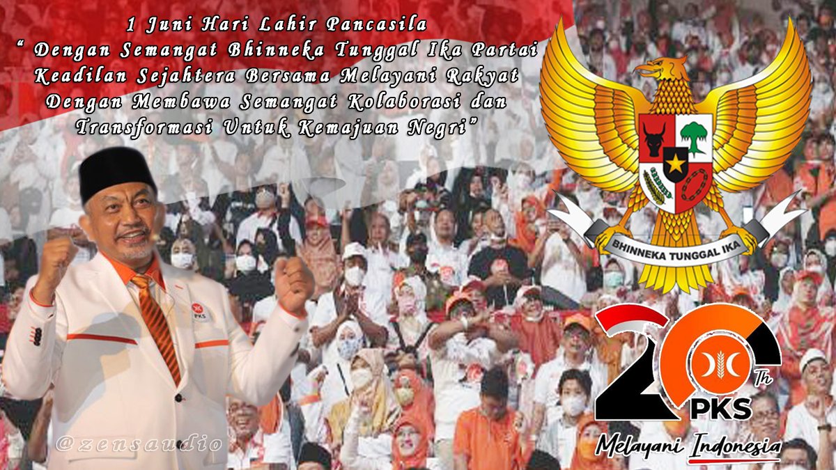 1 Juni Hari Lahir Pancasila
“ Dengan Semangat Bhinneka Tunggal Ika Partai Keadilan Sejahtera Bersama Melayani Rakyat Dengan Membawa Semangat Kolaborasi dan Transformasi Untuk Kemajuan Negri “

<a href="/pksdigitalrace/">PKS Digital Race 2022</a>
#Milad20PKS 
#PKS_kabmalang
#PKS_malang