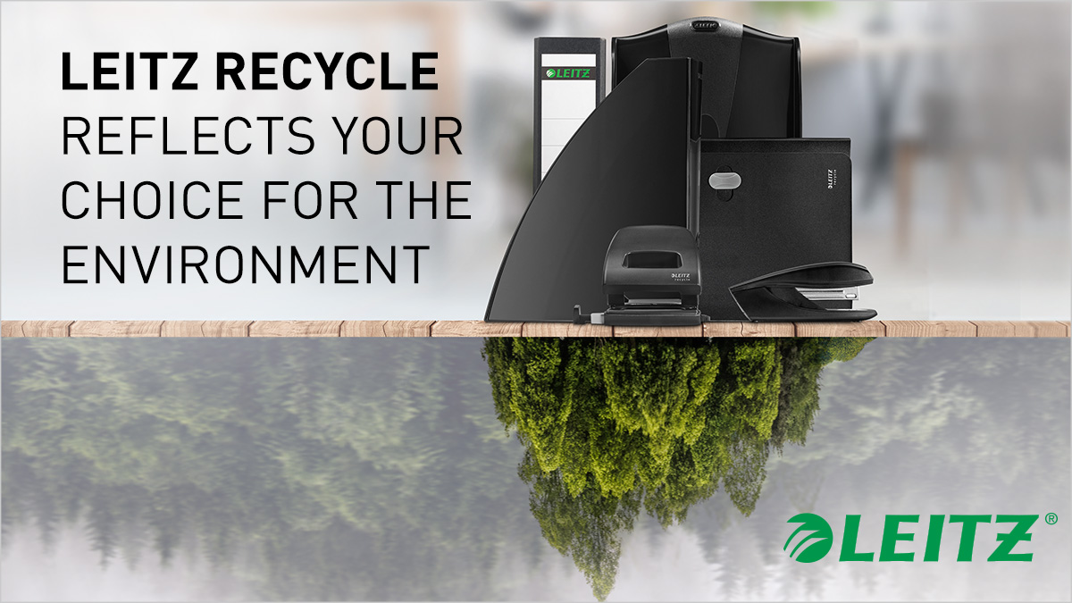 With the new Recycle range from Leitz you can improve both the global environment, and your own!
Every product in the range is climate neutral, 100% recyclable and made from a high percentage of recycled materials.
#acco #leitz #environment #recycle
