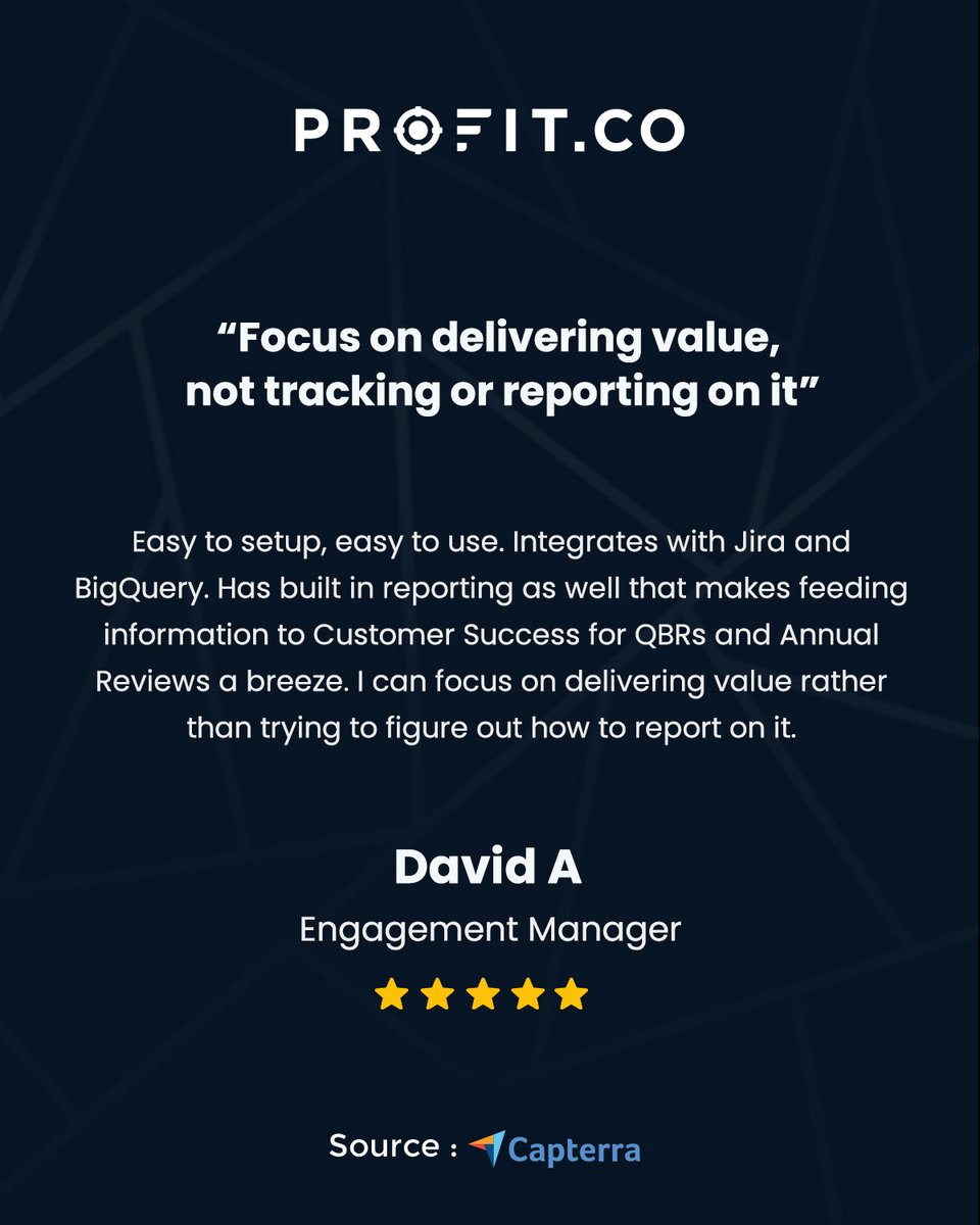 profit_co's tweet image. Feedback like this boosts our spirits for the week!!! Thanks for the amazing feedback 🌟

#feedback #review #OKR #goals