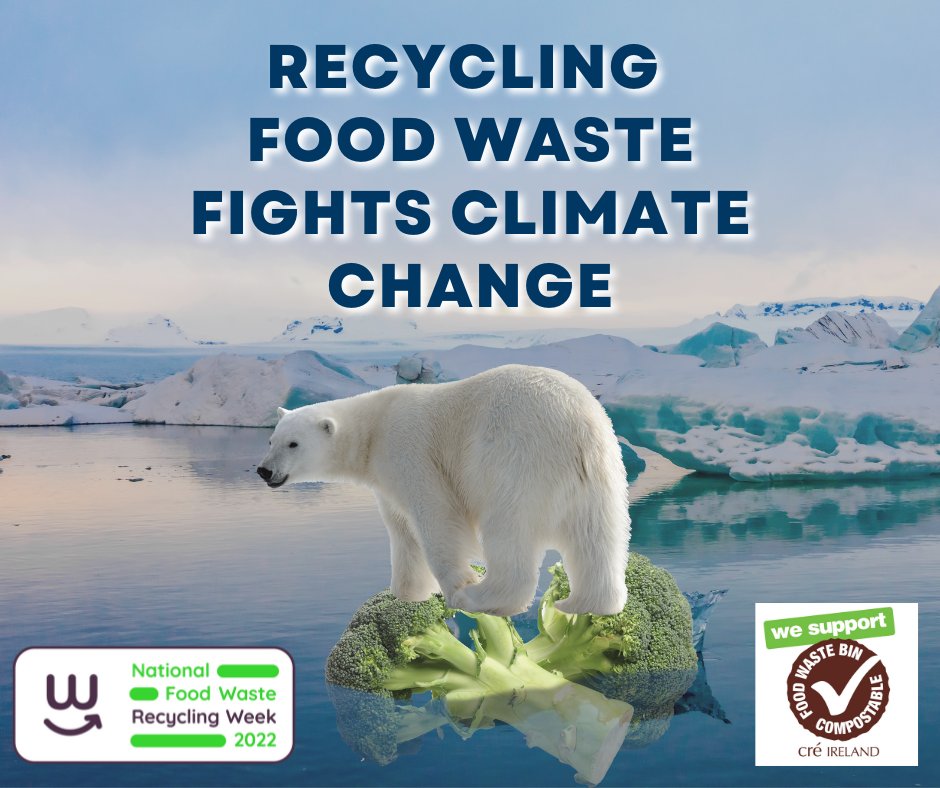 HELP save the polar bears! RECYCLE your food waste! #MyWaste #MyImpact #NationalFoodWasteRecyclingWeek