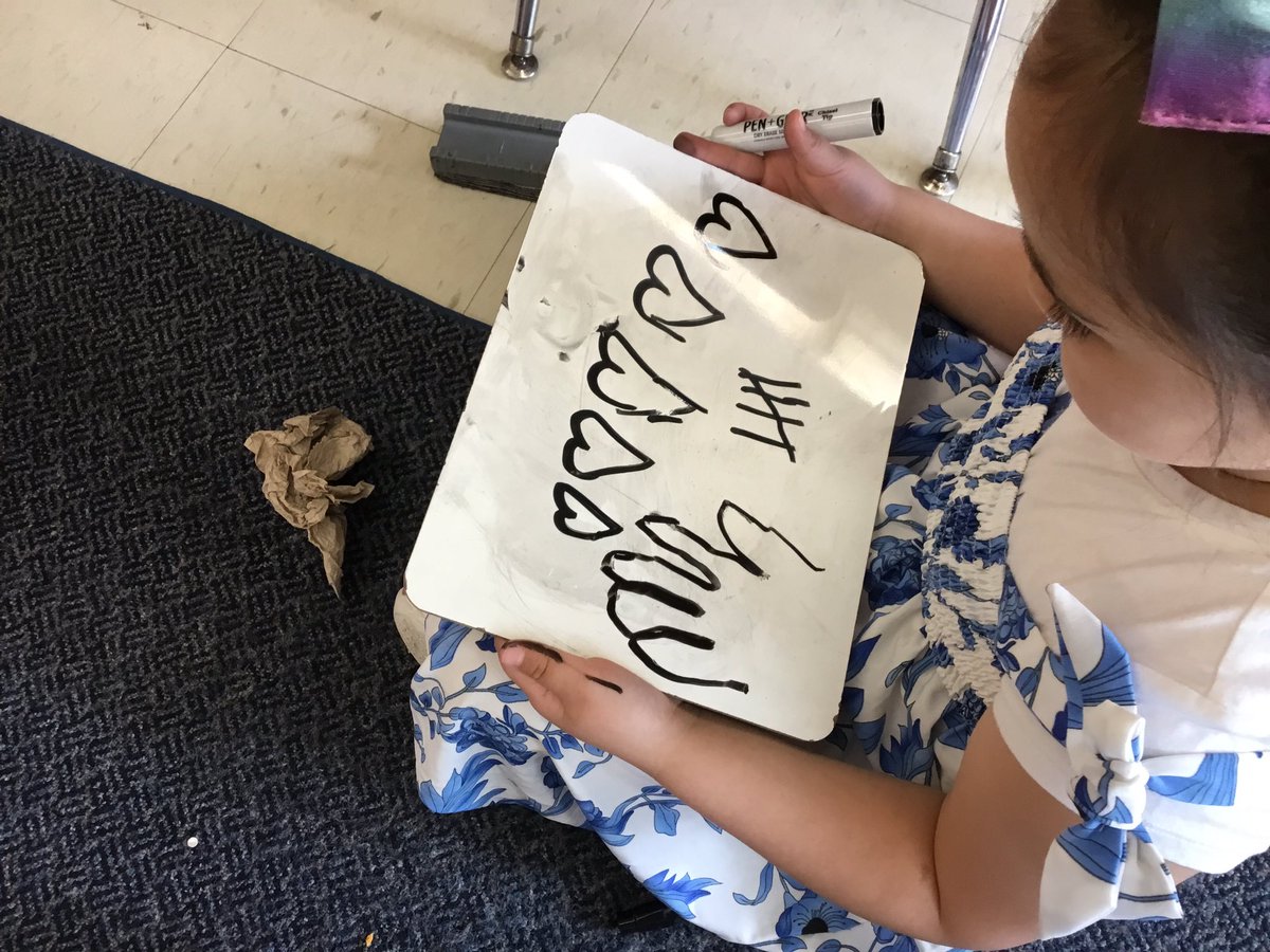 TechTeacherJSam's tweet photo. We are reviewing ways to represent numbers. Students were asked to write their age and then to represent their age in different ways! They loved using dry erase markers with their own mini whiteboard. 
@TDSB_RoywoodPS #kindergartenmath #representingnumbers #mathisfun https://t.co/t1oH0qjz6z
