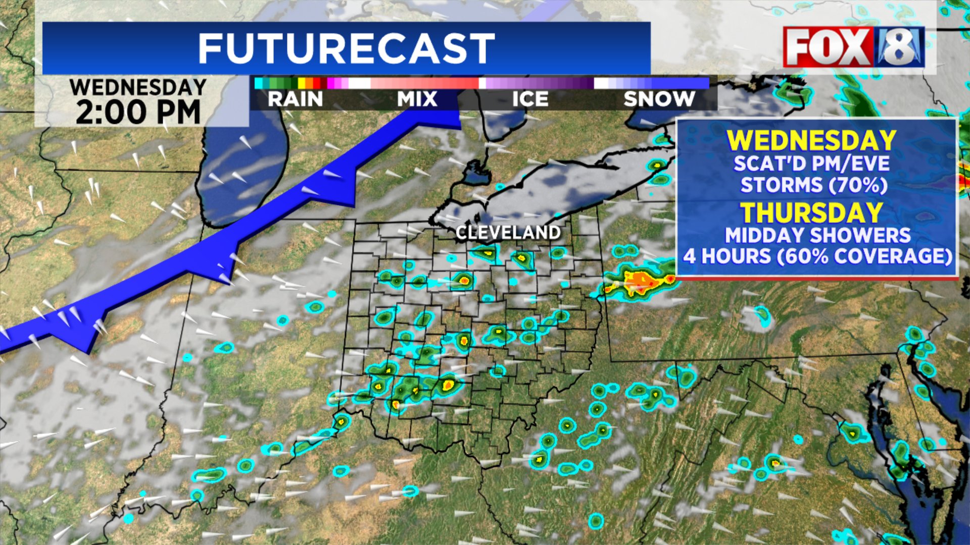 Alexis Walters on Twitter "The big weather change arrives Wednesday. Afternoon (38pm) showers