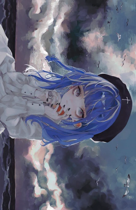 横 