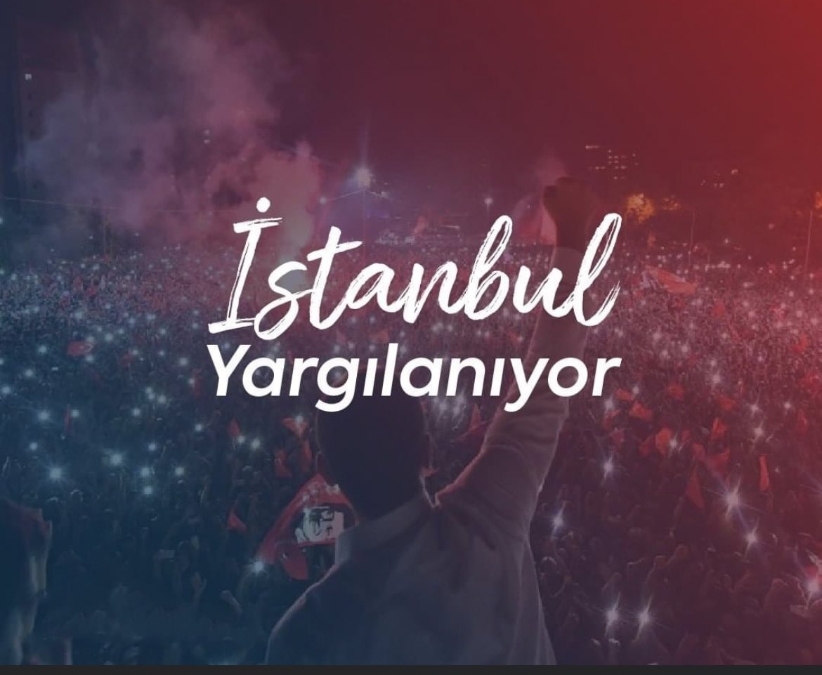 'Adama , kişiye , kişilere , gruplara , vakıflara , derneklere hizmet dönemi bitti ' dedi diye ;
#İstanbulYargılanıyor 
#EkremimamoğluYanlızDeğildir