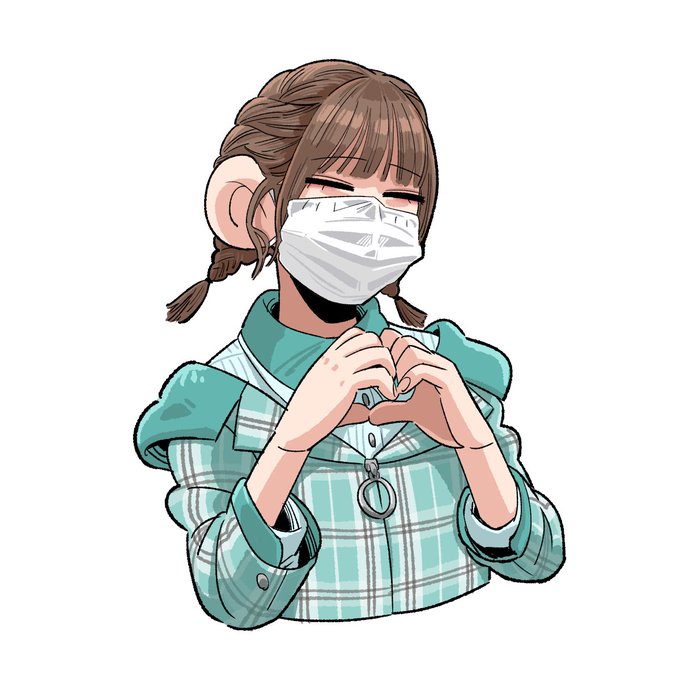 「水色シャツ マスク」のTwitter画像/イラスト(新着)