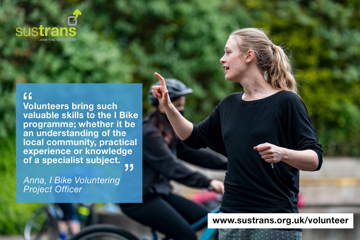 Our I Bike volunteers come to us with all sorts of skills and experience, which massively enhances our I Bike work with schools.  Thanks, thanks, THANKS!! <a href="/SustransScot/">SustransCymru</a> #VolunteersWeekScot To get involved, find out more here ibike.sustrans.org.uk/home/volunteers