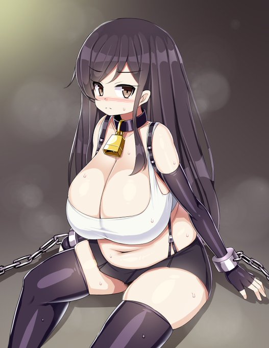 これから色々されそうなぽっちゃり爆乳ティファ 