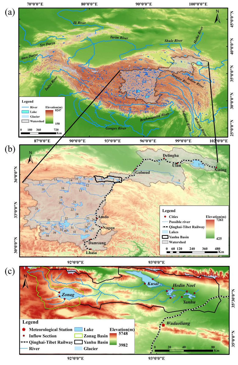 Using a cryosphere-hydrology-lake-dam model, researchers demonstrate that long-term increased precipitation, accelerated melting, and earthquakes were responsible for the Lake Zonag outburst. In <a href="/PNASNexus/">PNAS Nexus</a>: ow.ly/J1Ry50Jgxp0