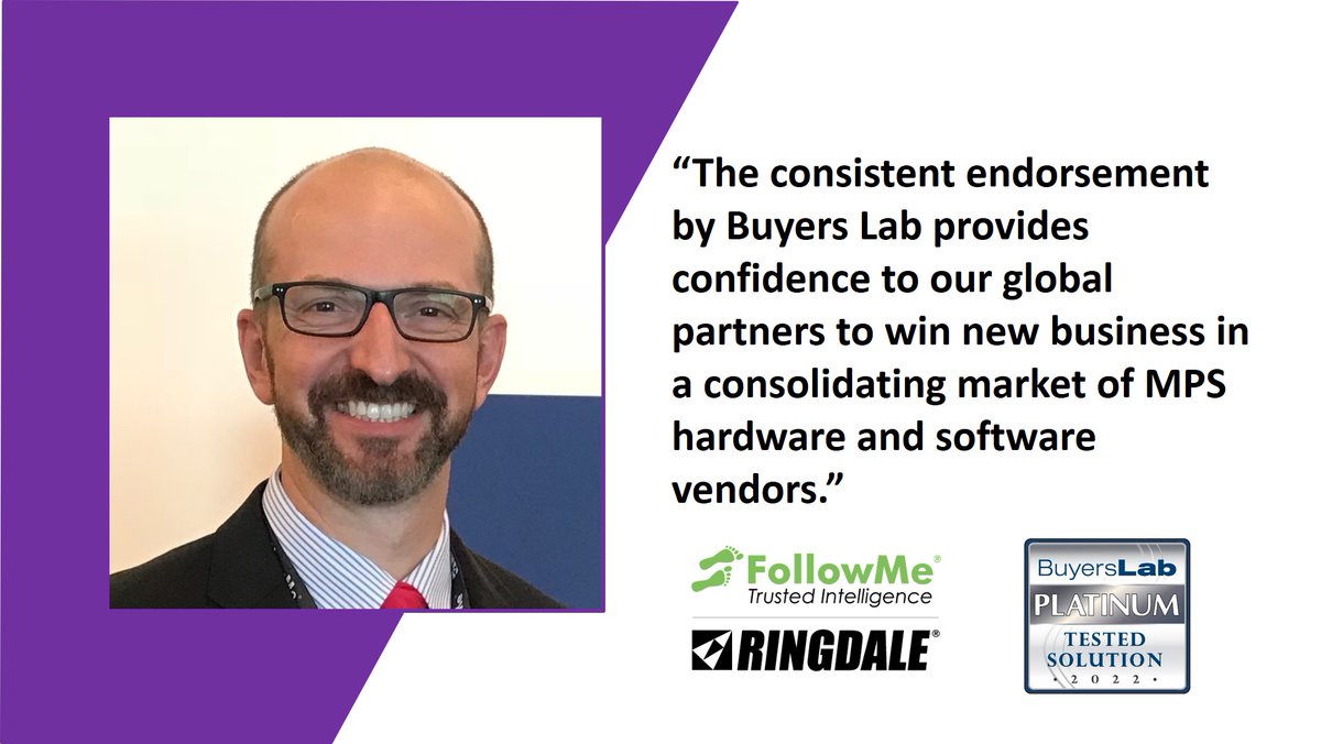 MrEricCrump's tweet photo. Don't take my word for it. Check out the consistent platinum-ratings and Pick Award recognition from @KeypointIntel for FollowMe Enterprise Print Management solution by #RINGDALE. 2022 Pick Award - https://t.co/eTRFo6dvSn
#followmeprint #managedprintservices #BLI https://t.co/34aS67Vgy6