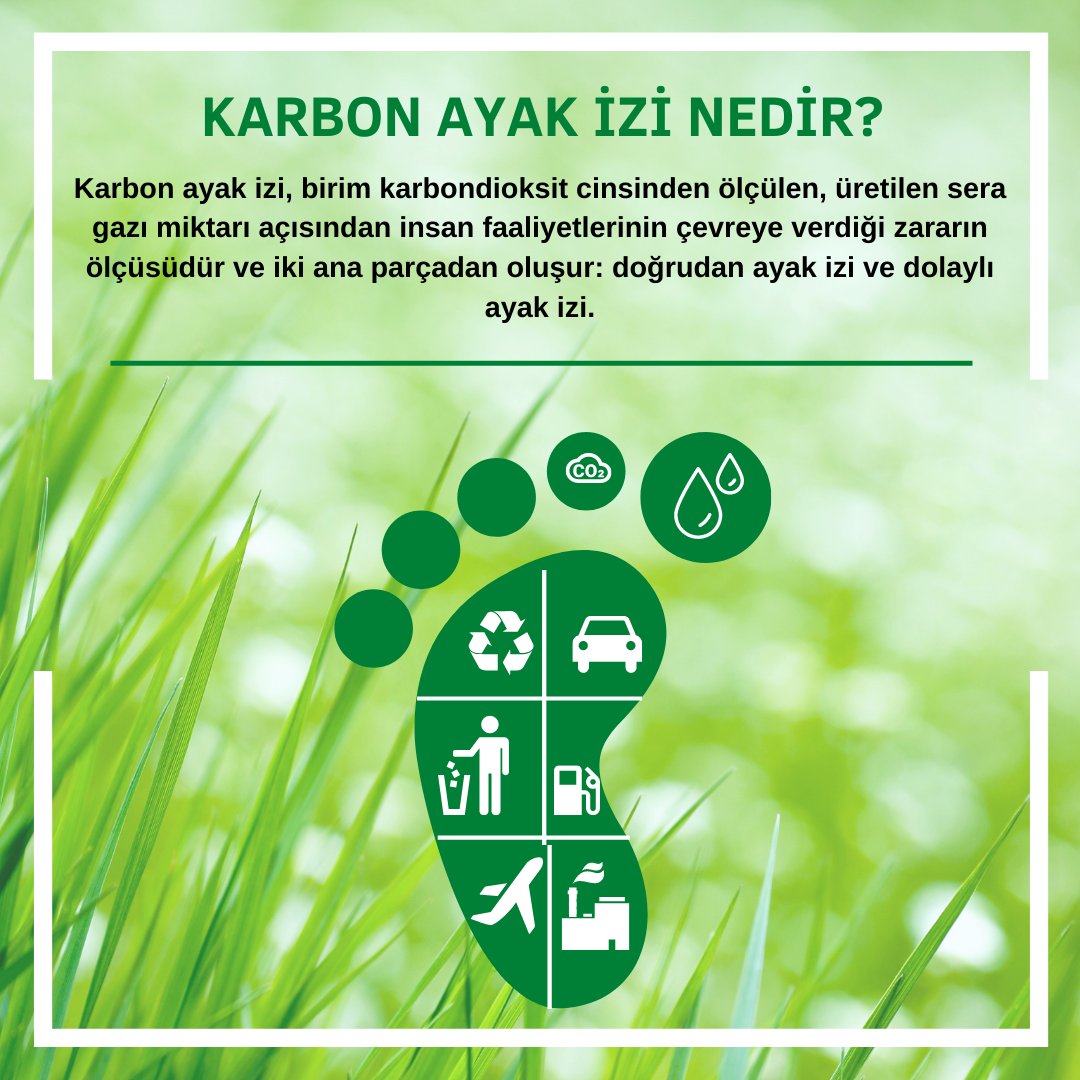 Karbon ayak izimizi azaltmak için birlikte adımlar atalım. 
#sıfıartık #doğayasaygı #geridönüsüm #karbonayakizi
