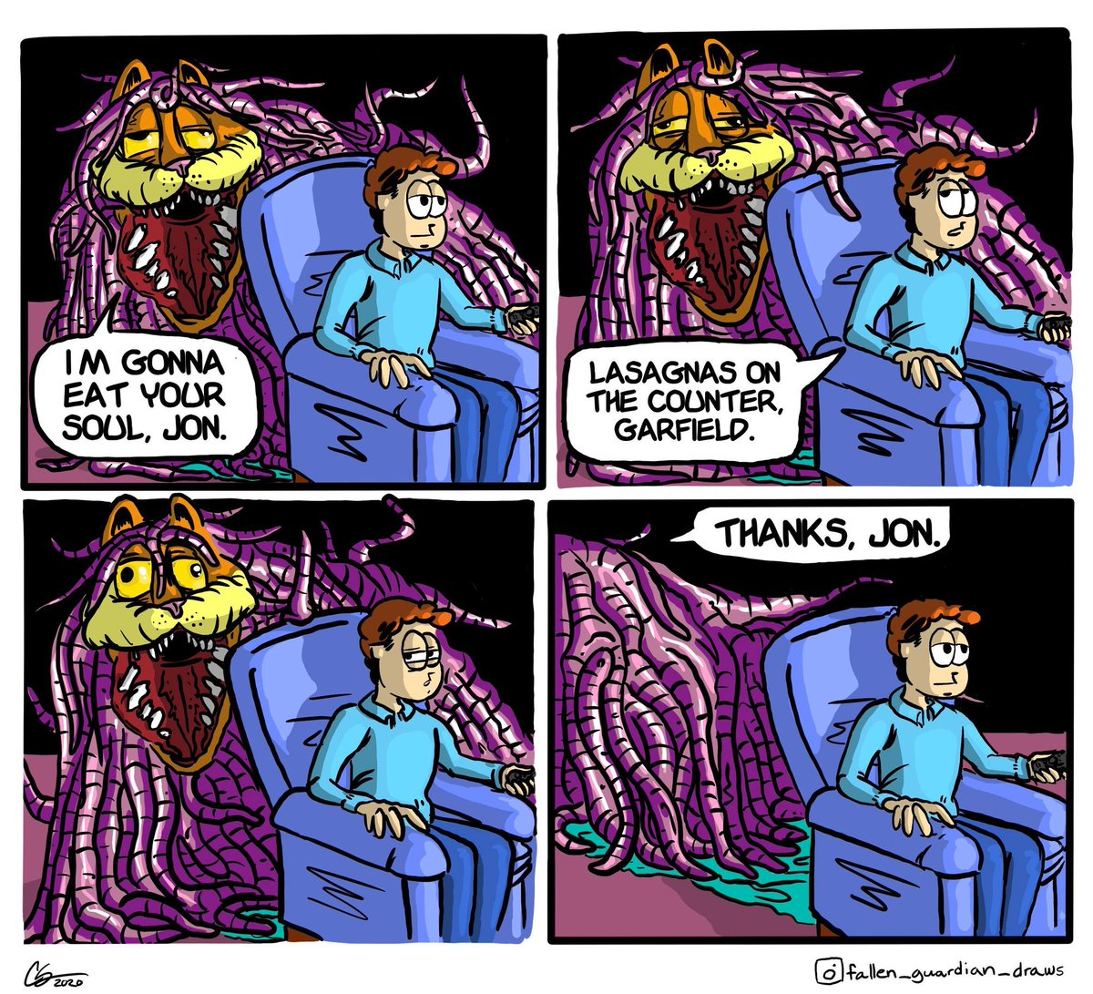 gereon_gerides's tweet photo. @TriskeMTG They're a cat AND a demon so very similar to whatever the internet has turned garfield into https://t.co/dKt1sjoL1k