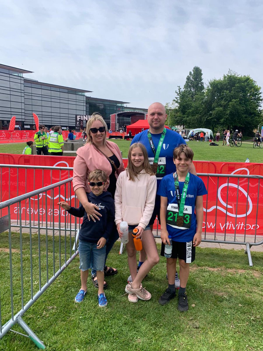 jcpsolicitors's tweet photo. 👏 Well done to everyone who took part in the Swansea Triathlon weekend.

👟 Some of #TeamJCP and our families ran the Swansea Bay 5k on Sunday 29 May - a 5km run through the marina, onto the seafront and finishing at the National Waterfront Museum. 

💙 Congratulations all! https://t.co/q9iQfwrsHR