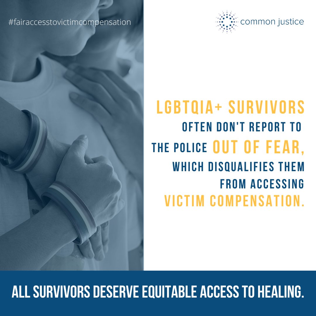 At NYSCADV we don’t believe in prioritizing certain survivors over others. Help us create equitable access to victim compensation that supports survivors' healing by calling on your state legislator to support #FairAccesstoVictimCompensation. bit.ly/3sNVqJN