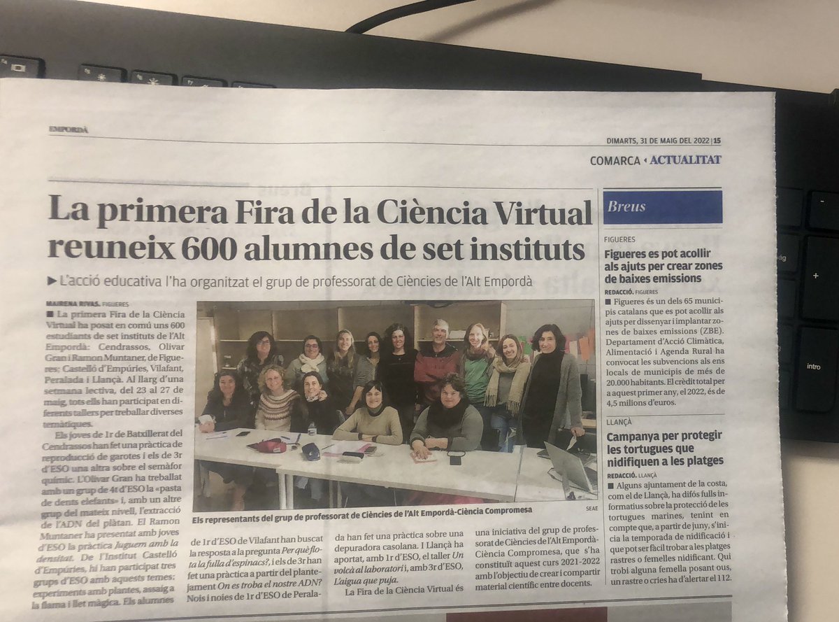Primera Fira de ciències de secundària al calaix! #CompromísDocentAE
 <a href="/cesirecat/">CESIRE</a> <a href="/Cendrassos/">INS Cendrassos</a> <a href="/insllanca/">insllanca</a> <a href="/insperalada/">Institut Peralada</a> @iesrm_net <a href="/insvilafant/">insvilafant</a> <a href="/OlivarGran/">Institut Olivar Gran</a> @inscastellodempuries