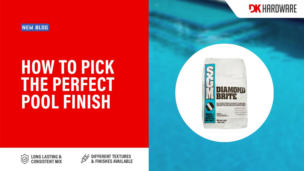 dkhardware's tweet image. Enhance your pool water’s appearance with the range of pre-blended pool finish at DK Hardware. Our products are easy to use and have a longer lifespan. Check out our range of products here: bit.ly/3a9uBJ4 

#PoolFinish #PreblendFinish