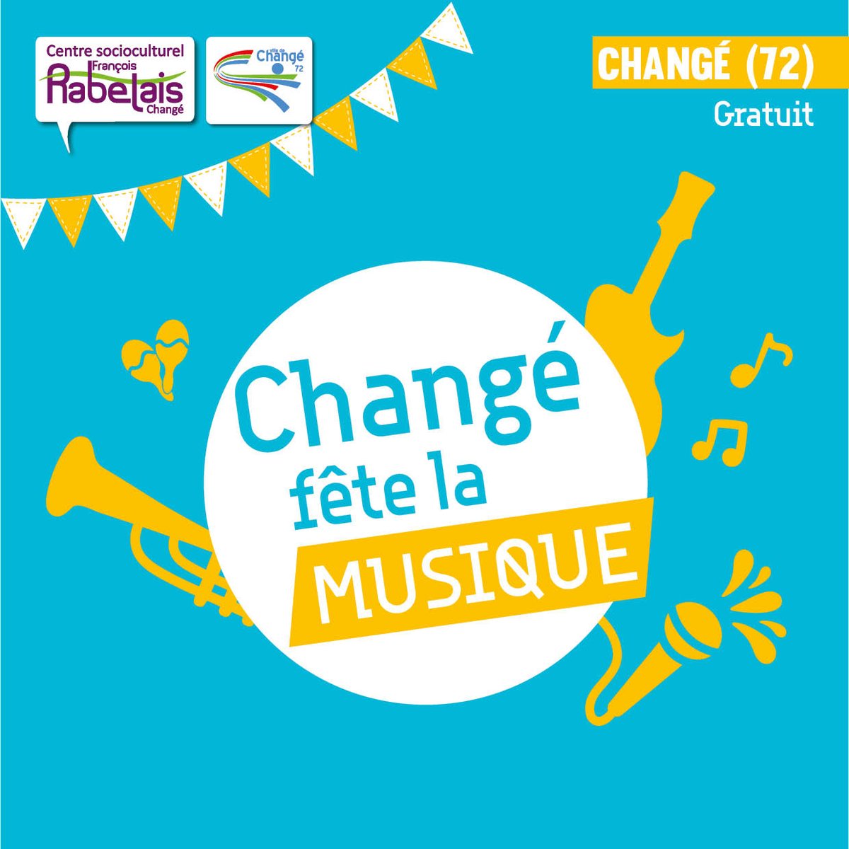 [CHANGÉ FÊTE LA MUSIQUE]

🎶 Rendez-vous Samedi 18 juin 2022 🎶

11h-13h : #Animations musicales sur la Place du Marché
16h-19h : #Concerts en terrasse
19h : Apéro offert + Plaine de Jeux en #Musique

Restaurations rapide sur place + Pique-nique avec barbecues mis à disposition.