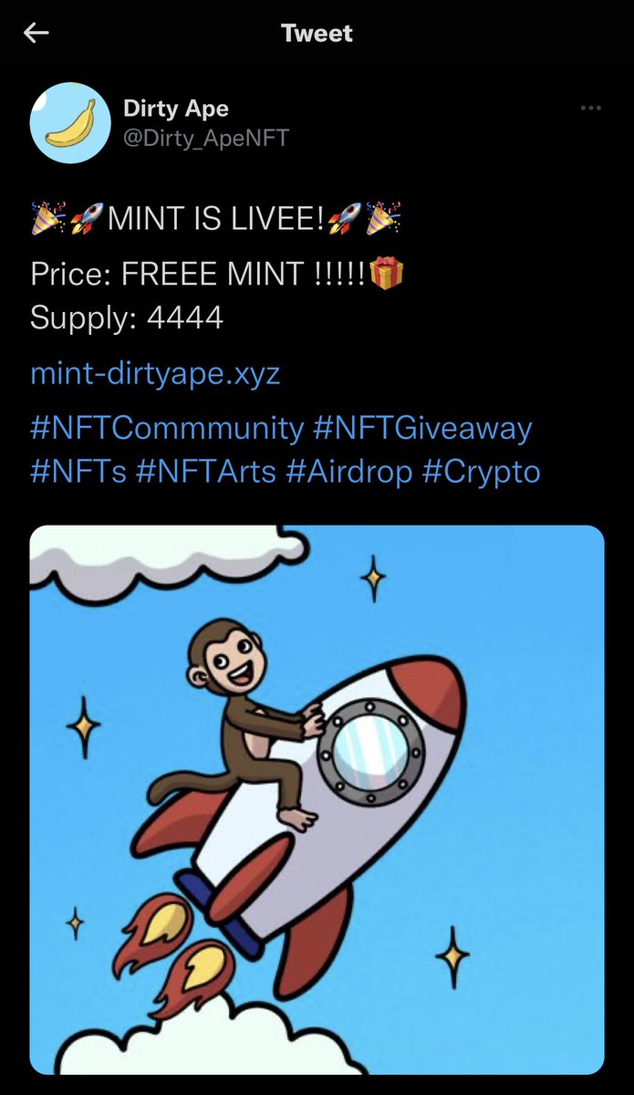 SH13LDS7's tweet photo. Can’t believe it these Mfkers are back with another #RugPull - and they are hiding peoples replies! Do NOT connect your wallet to @Dirty_ApeNFT - they Recked a few people the other day and now they are back #DirtyApe #NFTCommunity #NFT #FreeMintMafia https://t.co/IU7ZCVKfcm