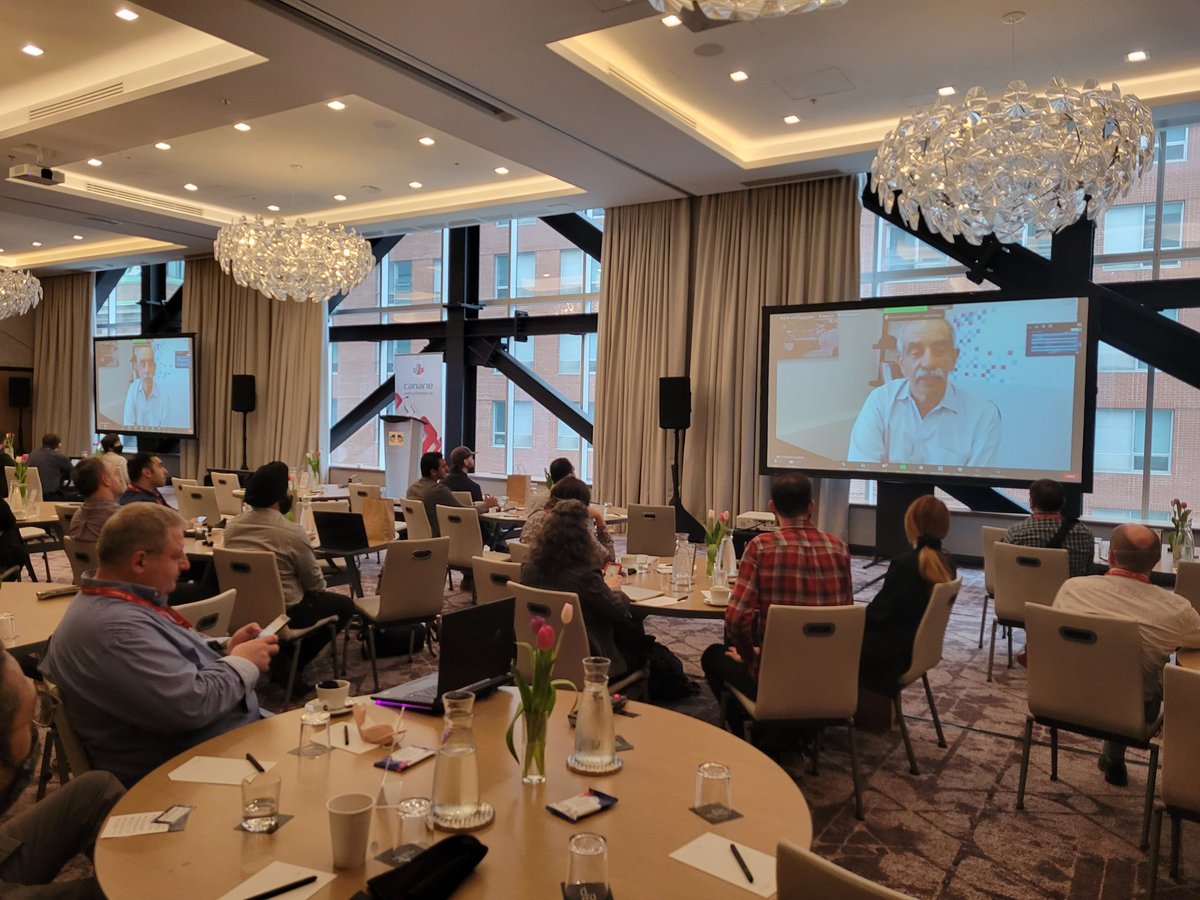 CANARIE_Inc's tweet image. .@jghadbane kicks off the 2022 Canadian Research Software Conference in @Montreal. #CRSC22