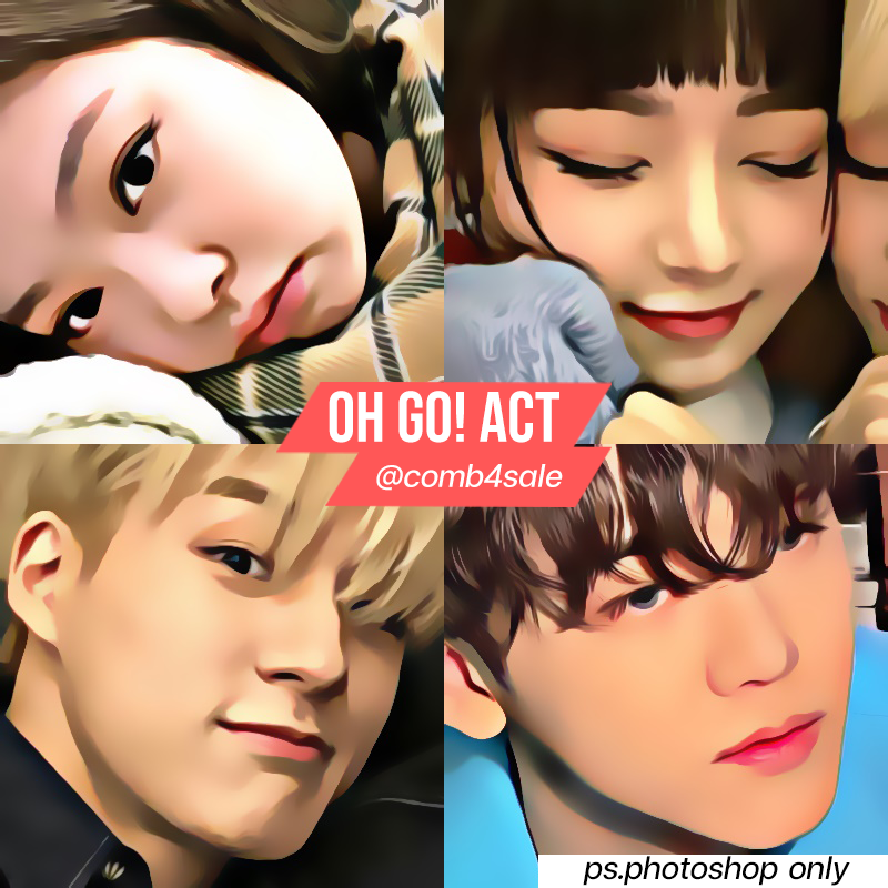 · ⎯𝑜𝘩 𝑔𝑜! 𝑎𝑐𝑡𝑖𝑜𝑛⎯ ·
○ 50 bath
◉ สนใจทัก dm ได้เลยครับ 
✔️action photoshop pc only 
✔️เหมาะกับภาพที่มีความชัดมากหรือปรับ remini 
 #combaeact