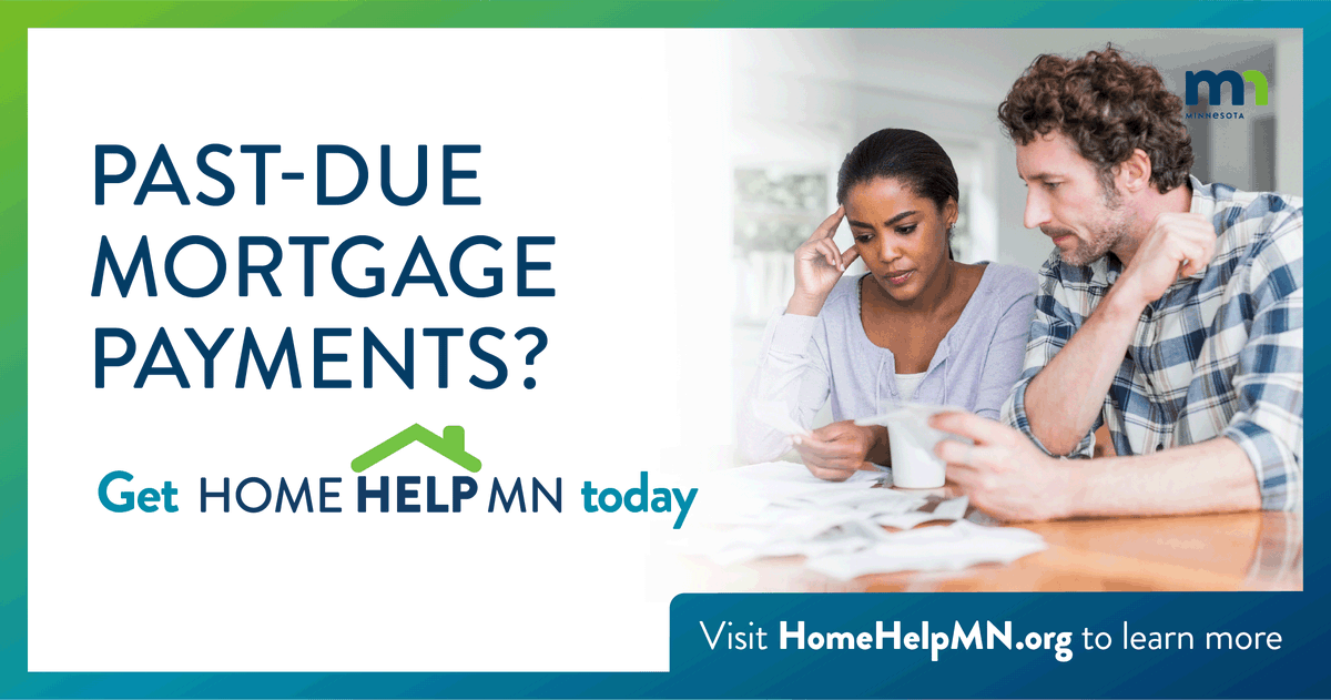 ScottCountyCDA's tweet photo. Past-due Mortgage Payments?  Get HomeHelpMN now!

If you are behind on your mortgage or worried about foreclosure due to the pandemic, HomeHelpMN from Minnesota Housing may be able to help. Visit https://t.co/j0zbPRhjAs or call 1-800-388-3226 to learn how. https://t.co/gfypOynOMG