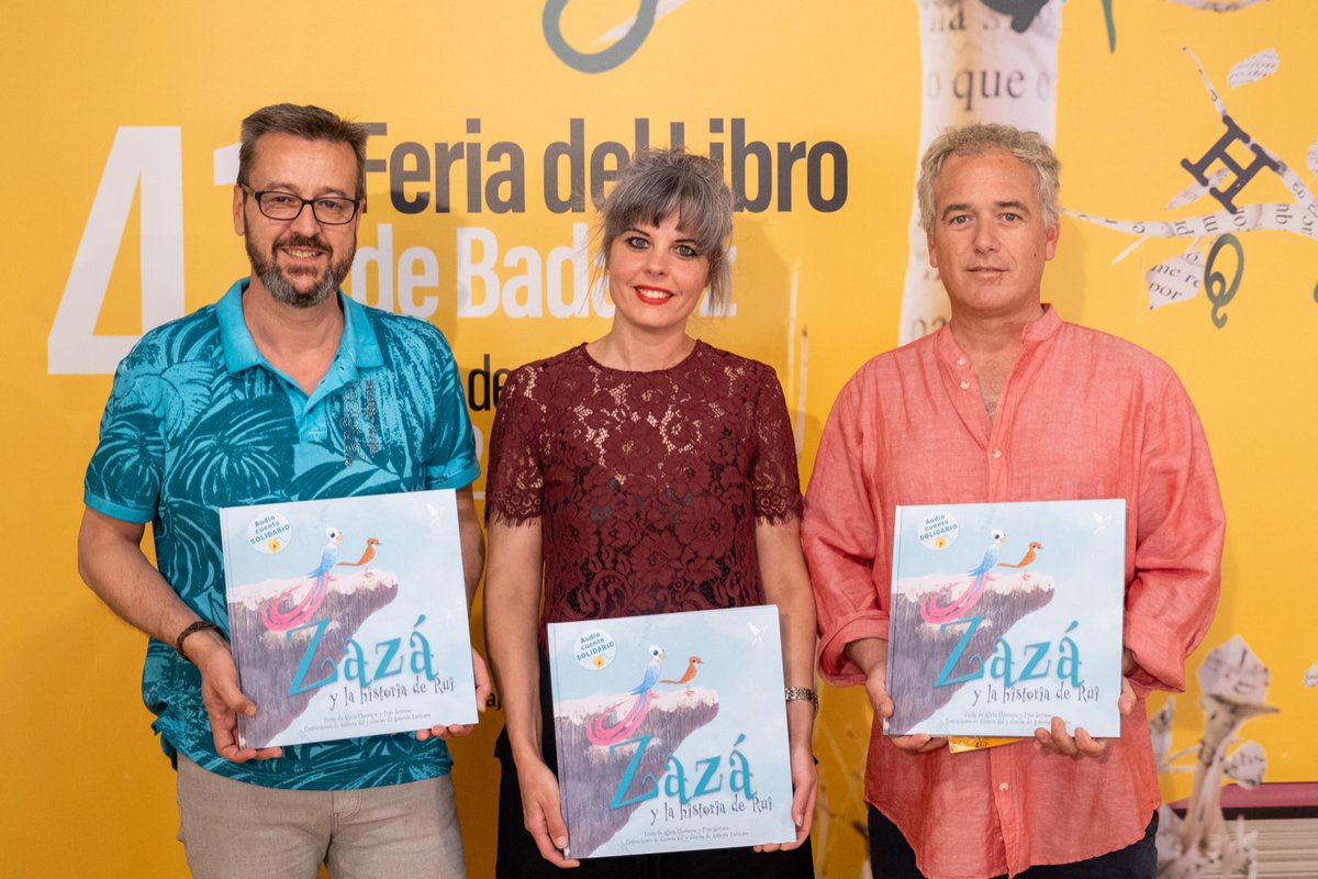 CAQMReconforte's tweet photo. Mañana nos encantaría contar con vosotros en la Feria del Libro de Navalmoral de la Mata a las 20h, estará nuestra presidenta Alicia Chamorro presentando 'Zazá y la historia de Rui'. En Badajoz fue muy especial. https://t.co/xojO5nBUBG