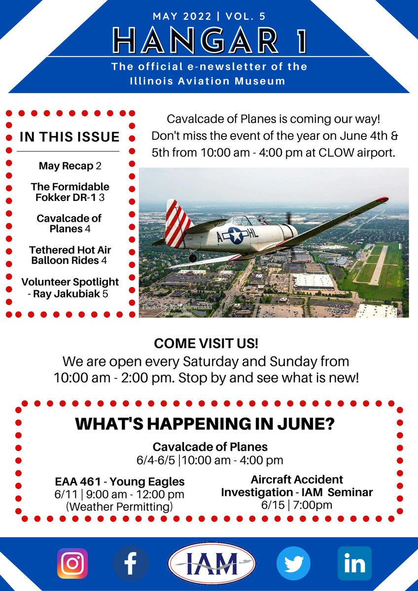 Bolingbrook_IAM's tweet photo. IAM's May Newsletter is Here! Click the link to view the rest. 
https://t.co/9QWARgA26Z https://t.co/mit0fuxaeU
