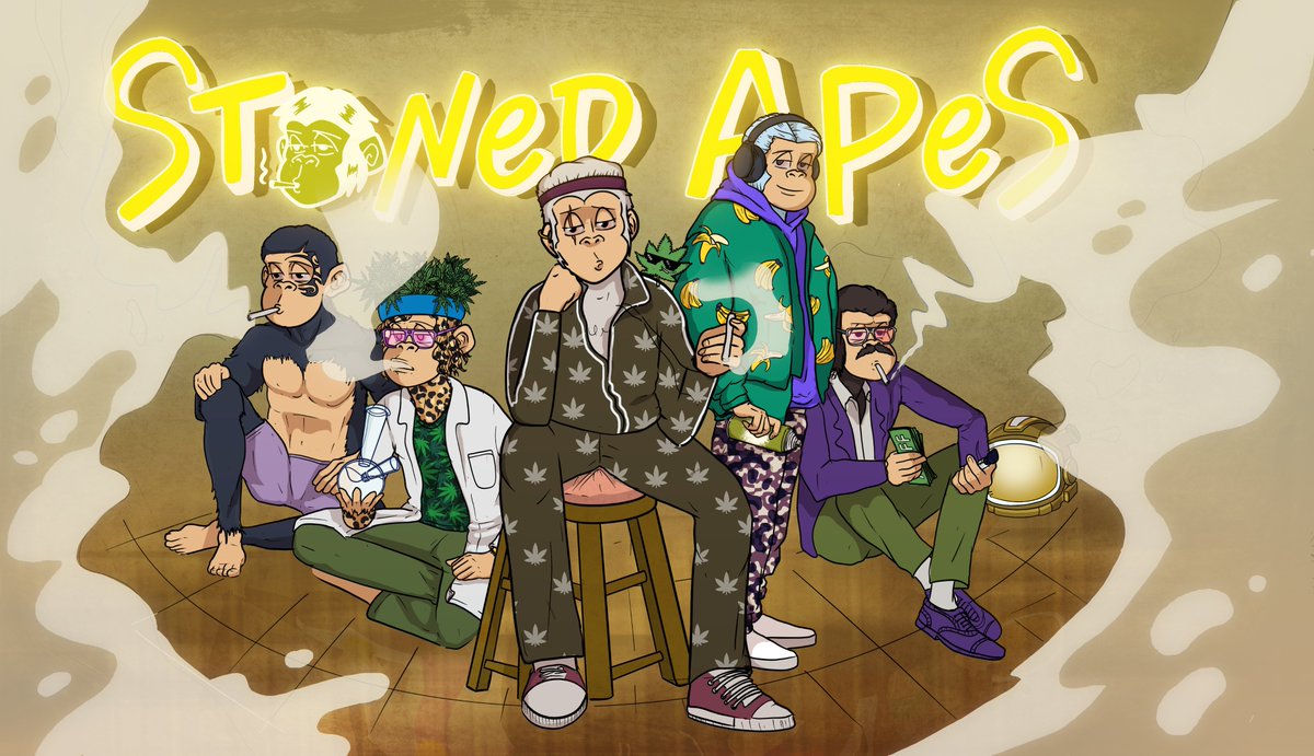 StonedApeCrew's tweet photo. We have seen a lot of ups &amp; downs in the short history of Stoned Apes, times of big momentum and less momentum lately, but it's time. Time for a significant momentum change.

Time for a trend reversal in #SolanaSummer 🤌💨

Here is how we will turn the momentum 👇 https://t.co/o2YcNCifrk