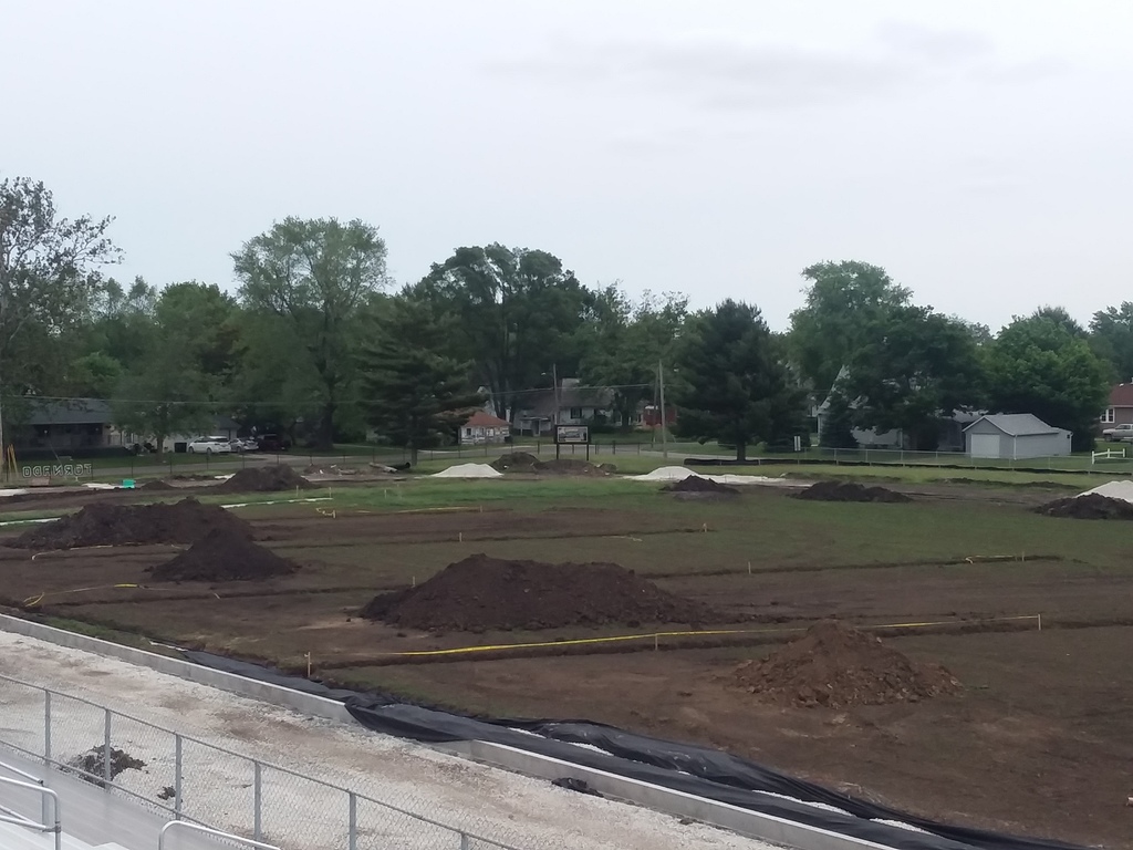 bdweedman's tweet photo. The football field/track construction continues to progress. https://t.co/wzOmSviMqs