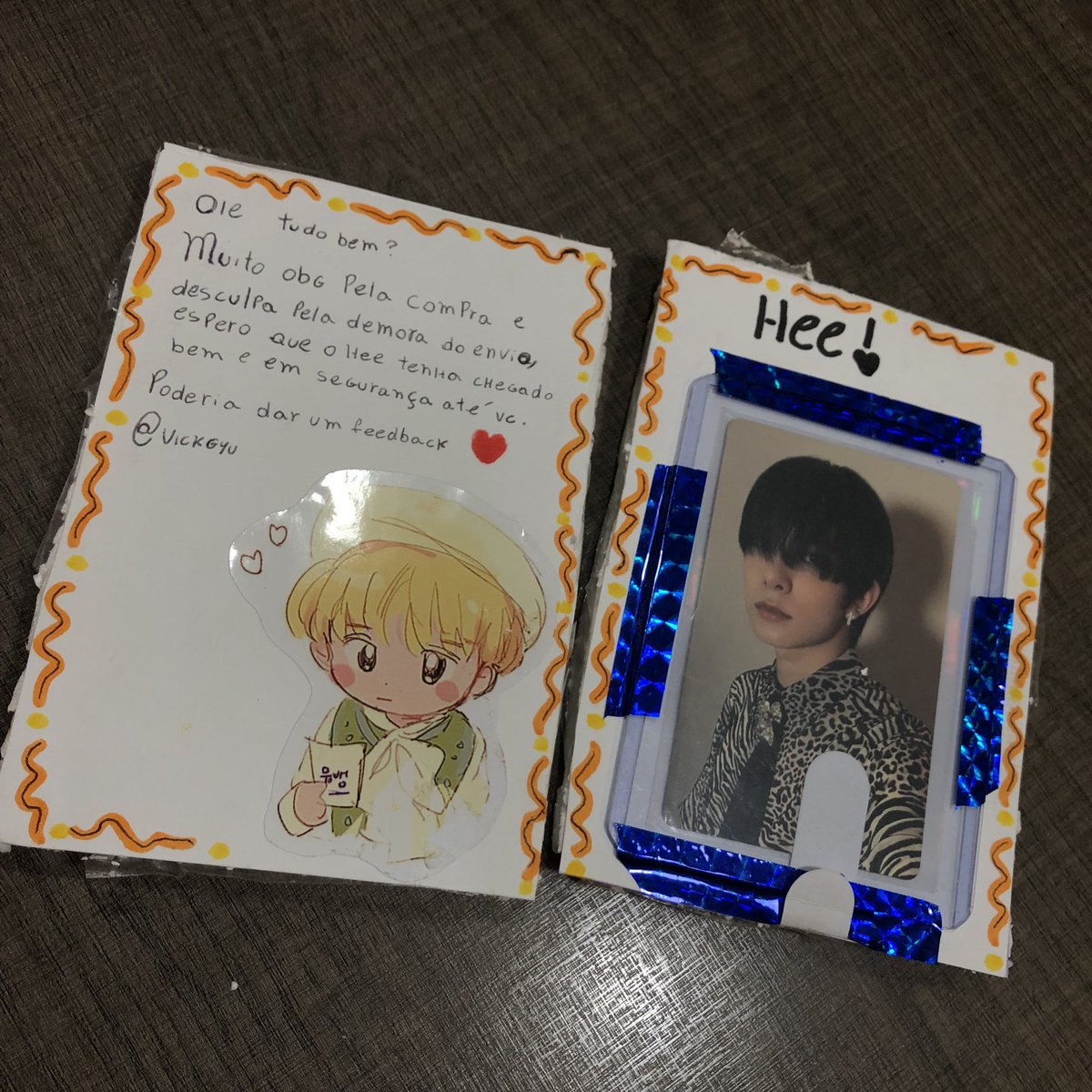 jfrkngk's tweet photo. Deixar um feedback positivo pra @Vickgyu que me vendeu esse Hee emo que tanto amo!! Chegou são e salvo, muito obrigada ❤️😭🙏🏻 https://t.co/HRwsfiOsNL