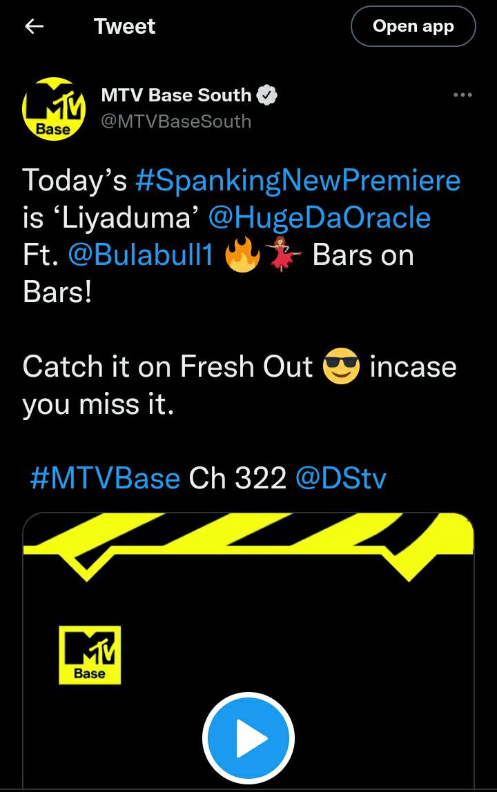 Bulabull1's tweet photo. Thank you for supporting the A-team #Liyaduma. 🙏
@MTVBaseSouth 
@HugeDaOracle 
@Casmo_marsiano 
@sahiphop247 https://t.co/9aKSZkuElq